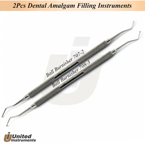 Amalgam Ball Burnisher Instruments Restorative Dental Composite Cavity Filling - Picture 1 of 3