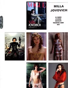 MILLA JOVOVICH CUSTOM TRADING CARD 6 KARTEN SET - Bild 1 von 2