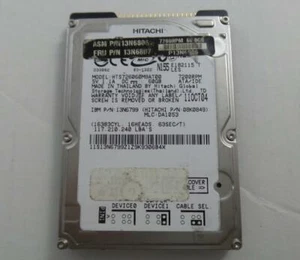 Hitachi HTS726060M9AT00 60GB 7200 RPM 2.5" ATA IDE Hard Drive (08K0849) - Picture 1 of 2