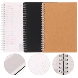 3 Pcs Pocket Book Planner Notebook Student Account Record - Picture 1 of 12