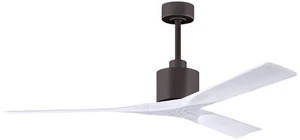 60" Matthews Nan Bronze and White Outdoor Ceiling Fan with Remote - Picture 1 of 1