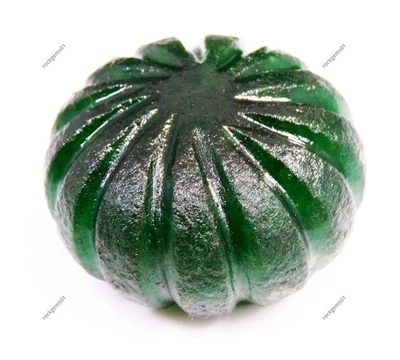 Pedra preciosa solta 230 quilates verde esmeralda natural melão terra bruta extraída CERTIFICADA - Imagem 1 de 4