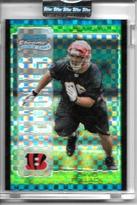 2005 Bowman Chrome DAVID POLLACK GREEN XFRACTOR RC #16/50 ENCASED BENGALS! - Image 1 of 2