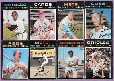 1971 Topps Low-grade 201-card Lot with Stars & 47 Highs: Ryan Bench Banks Seaver - Image 1 of 4