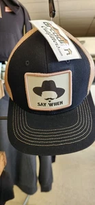 Tombstone Doc Holliday Truckermütze Kappe "Say When" verstellbar Druckknopflasche Netz neu mit Etikett - Bild 1 von 1