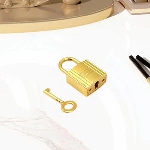 Mini Padlock with Key Compact Keyed Padlock for Bag Jewelry Box Storage Case - Picture 1 of 4