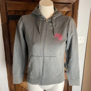 O'Neill Y2K Womens Grey Print Full Zip Hoodie Size Large - Picture 1 of 8