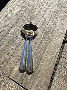 Ciondolo David Andrrsen argento sterling vintage metà secolo modernista Norvegia 2681 - Foto 1 di 7