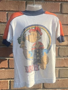 Vintage 80s Rare Popeye Kids T-shirt Graphic Tee Distressed - Picture 1 of 5
