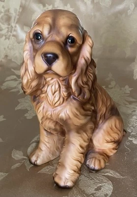 Large 9 x 7 Cocker Spaniel Made In Japan Collectible Figurine Statue - Image 1 of 4