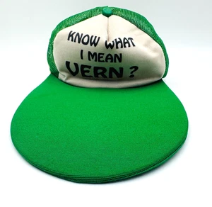 Ernest P. Worrel Know What I Mean Vern? Jim Varney Green Snap Back Long Bill Cap - Picture 1 of 10