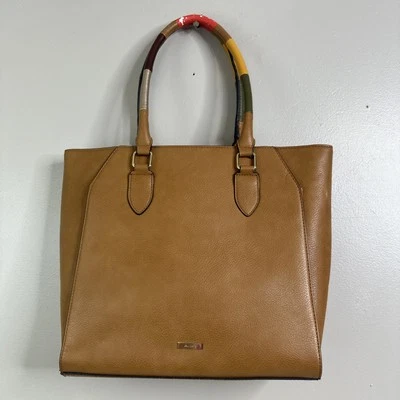 Aldo Tan Tote/Sat Hel Bag Purse Shoulder Bag Colorful Handle Tote Bag - Image 1 of 4