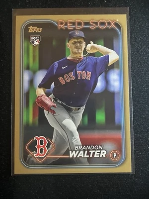 2024 Topps Series 1 Baseball Brandon Walter Rookie RC Gold Border /2024 Red Sox - Image 1 of 3