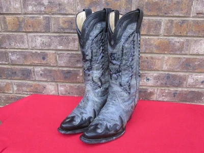 Botas para mujer Corral R1003 talla 6M negras grises con incrustaciones de lentejuelas punta corta desgastadas Foto 1 de 4