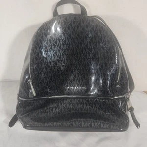 Michael Kors Rucksack Umhängetasche schwarz Signature Glossy XS Rhea wandelbar - Bild 1 von 16