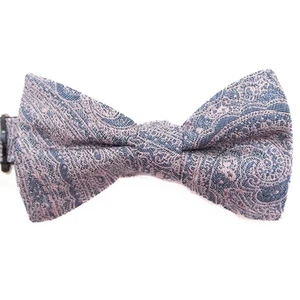 Pajarita ajustable Ryan Seacrest rosa y azul cachemira 100 % seda - Imagen 1 de 7