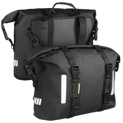Motorcycle Saddle Bag Set Schnorr SB30 - 2×30 L - Robust & Flexible - Tarpaulin Foto 1 de 4