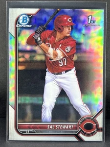 Sal Stewart Bowman Draft 2022 #BDC-122 1st Chrome Prospects refractor rojos RC-C - Imagen 1 de 2
