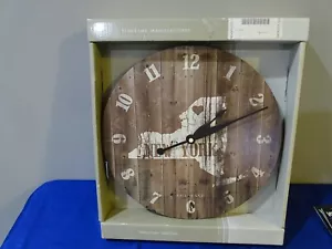 NEW HAMPSHIRE RUSTIC HOME STATE CLOCK - Large 12" Wall Clock - O4 - Picture 1 of 4