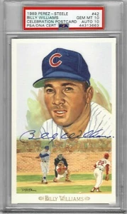 1989 Perez Steele #42 Billy WILLIAMS - PSA 10+++ DNA HOF Auto Cubs - Picture 1 of 2