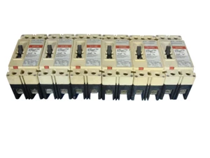 Lot of 6 Eaton HFD2015 HFD 65K 15 Amp 2 Pole Industrial Circuit Breakers - Picture 1 of 11