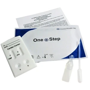 Cardiac Heart Marker Troponin Combo Blood Tests -GP Professional H-FABP Test Kit - Picture 1 of 3
