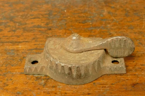Antique Eastlake Victorian Ornate Window Sash Lock Latch Hardware Cover