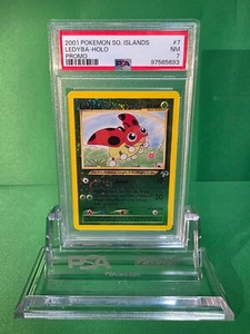 2001 POKEMON ISOLE DEL SUD LEDYBA HOLO PROMO PSA 7 - Foto 1 di 2