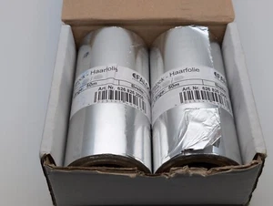 2 x Roll EFALOCK Hair Highlighting Aluminum Foil Film 12 cm x 50 m x 20µ 100m - Picture 1 of 6