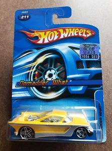 Hot Wheels NOMADDER WHAT Yellow #211 FACTORY SEALED 2006 SET 1:64 PR5 Wheels VAR - Picture 1 of 16