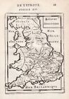 Royaume-Uni Wales Grand Britain Grande-Bretagne Carte Map Mallet Engraving 1683