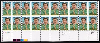 Scott #2377 Francis Ouimet Plate Block of 20 Stamps - MNH LL - Image 1 of 2