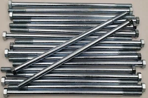 (7) Hex Head 1/2-13 x 12 Grade 5 Bolts Cap Screws Zinc Plated 12" - Picture 1 of 1