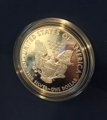 ❅TONE❅ Gem Proof 2008-W American Eagle ~ DEEP CAMEO ~ Silver $1 Bullion ☆SONOMA☆ - Image 1 of 4