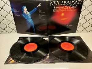 NEIL DIAMOND "LOVE AT THE GREEK" LIVE Double 2 Vinyl LP 1977 COLUMBIA RECORDS - Foto 1 di 2