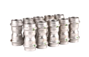 10 Stück Viega 22 mm Muffe Übergangsmuffe Edelstahl Doppelmuffe Fitting - Bild 1 von 4