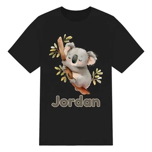 Linda camiseta personalizada acuarela koala niños para niños y niñas. Unisex Personalizado - Imagen 1 de 10