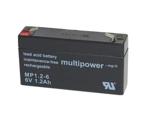 Multipower 6V / 1.2Ah Blei-Akku MP1.2-6 - Bild 1 von 1