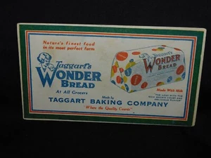 EARLY 1900'S INK BLOTTER " TAGGART'S WONDER BREAD " FREE SHIPPING - Picture 1 of 2