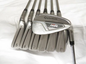 Used Taylormade M6 Iron Set 5-PW,AW NSPro 950GH Stiff Steel Shafts S - Picture 1 of 8