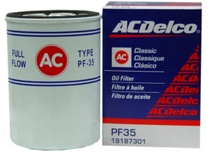 1968-1977 CORVETTE PF35 AC Delco Classic White Oil Filter Camaro Chevelle GM NEW - Picture 1 of 3