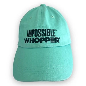 Burger King Impossible Whopper Cap Hat Green Adjustable - Picture 1 of 5