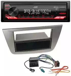 JVC Bluetooth USB DAB MP3 Autoradio für Seat Altea Toledo ab 05 Anthrazit-metall - Bild 1 von 7
