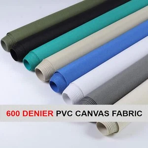 Heavy Duty Canvas Fabric Waterproof Outdoor Yard Boat Deck Covers Fade Resistant - Picture 1 of 20