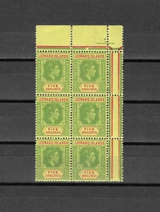 LEEWARD ISLANDS 1938/51 SG 112b/112bb MNH - Picture 1 of 2