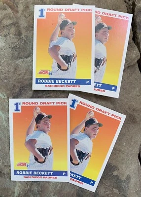 Robbie Beckett Baseball Cards. San Diego Padres - Image 1 of 3