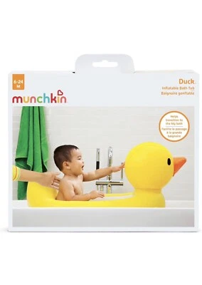 Munchkin Inflable Seguridad Pato Bañera Tiempo Baño Gigante Goma Patito - Totalmente Nuevo Foto 1 de 4