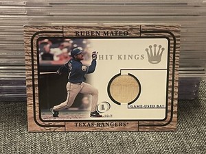 2001 Fleer Legacy Hit Kings Ruben Mateo Rangers Game Used Bat 2877
