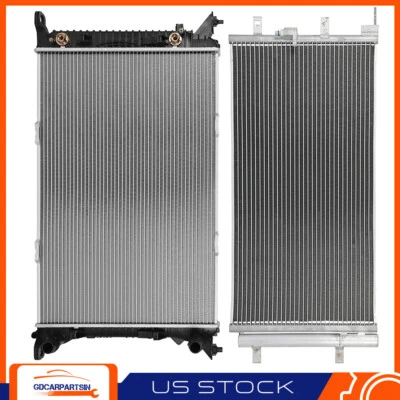 Radiator And A/C Condenser Aluminum Cooling Kit For 2010 11-2017 Audi A5 Quattro Foto 1 de 4