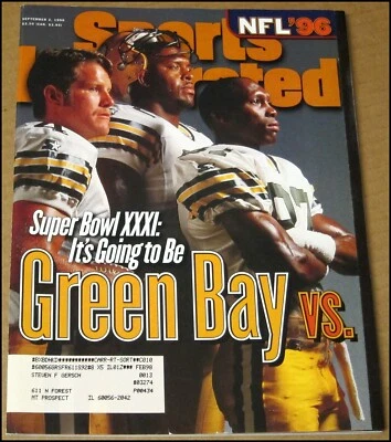 02/09/1996 Sports Illustrated Brett Favre Reggie White Green Bay Packers NFL Prev. Foto 1 de 4